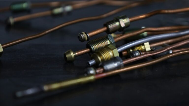 a close up of many different types of wires