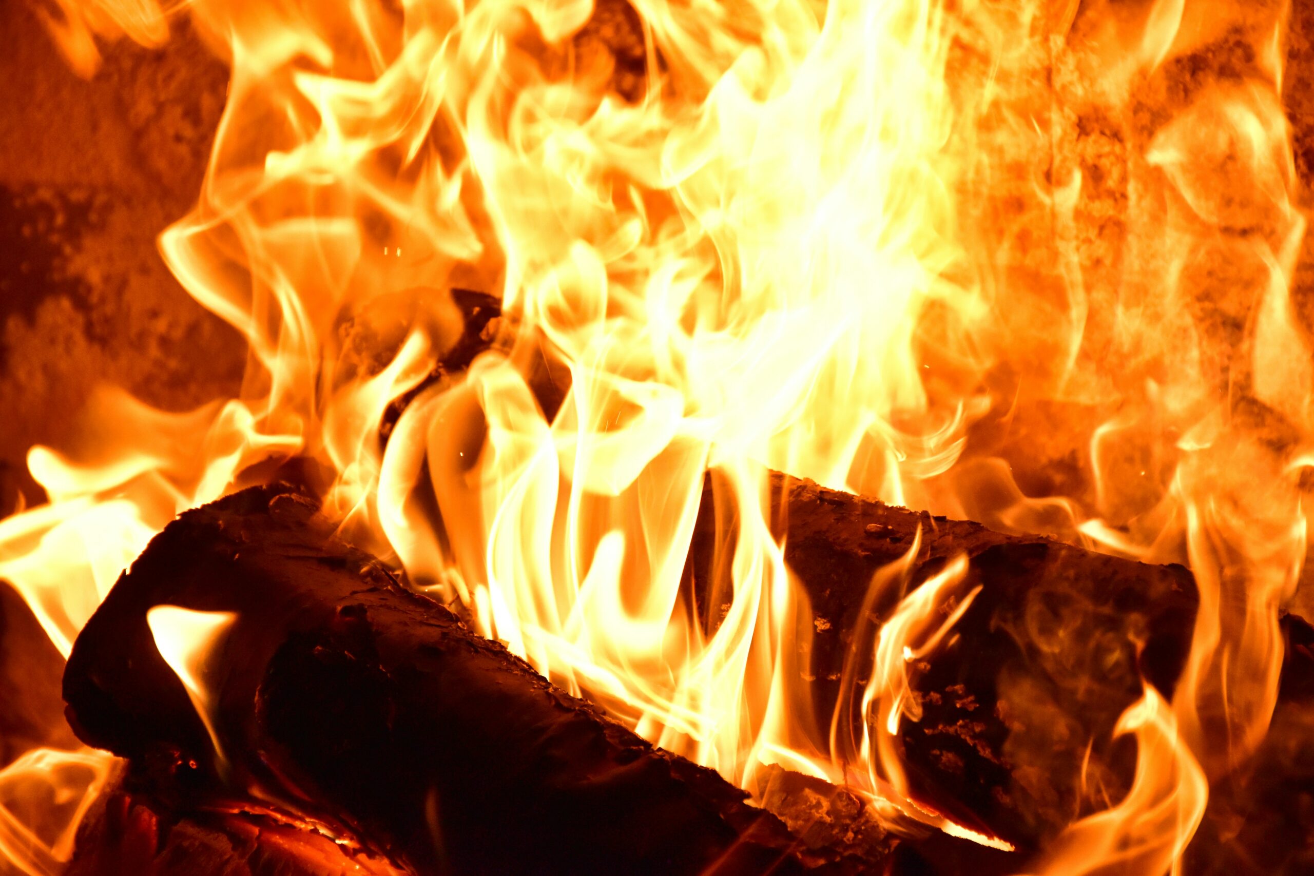 fire in fire during nighttime